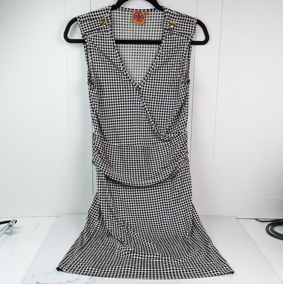 Tory Burch 100% Silk Polka Dot Dress S - Picture 5 of 7